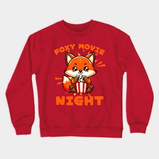 Foxy movie night popcorn lover Crewneck Sweatshirt